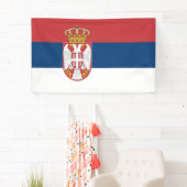 Banderoles Drapeau serbe (En situation)