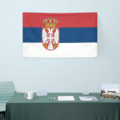 Banderoles Drapeau serbe (Salon professionnel)