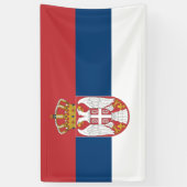 Banderoles Drapeau serbe (Vertical)