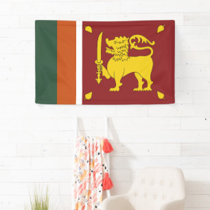 Banderoles drapeau Sri Lanka