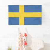Banderoles Drapeau suédois (En situation)