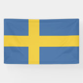 Banderoles Drapeau suédois (Horizontal)
