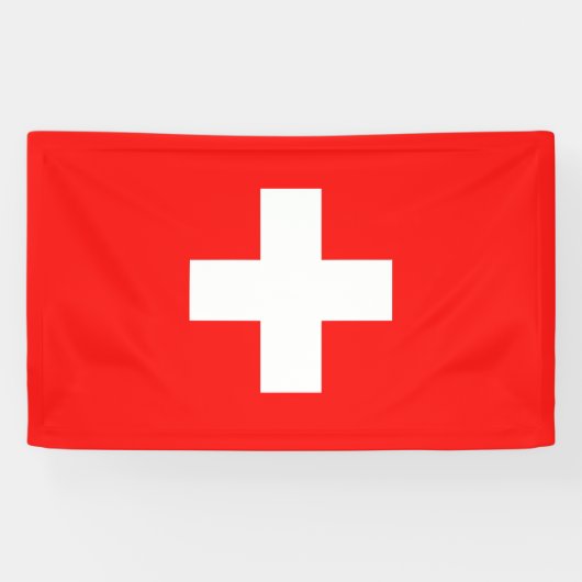 Banderoles Drapeau Suisse (Horizontal)