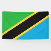Banderoles Drapeau tanzanien (Horizontal)