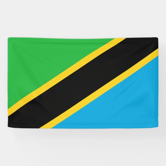 Banderoles Drapeau tanzanien (Horizontal)