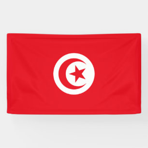 Banderoles Drapeau tunisien (Tunisie) (Croissant islamique)