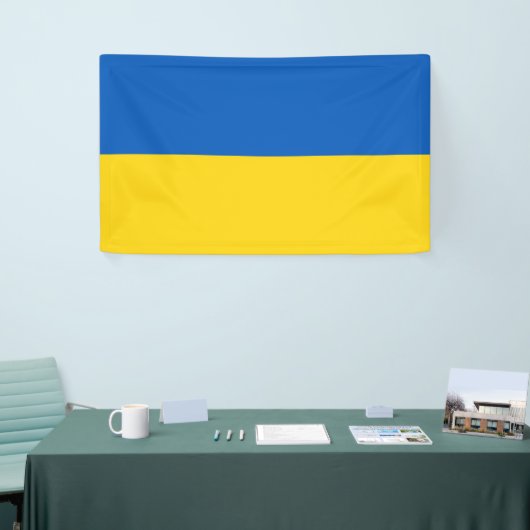 Banderoles Drapeau Ukraine (Salon professionnel)