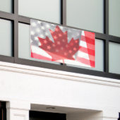 Banderoles Drapeaux transparents du Canada et des États-Unis (Bâtiment extérieur)