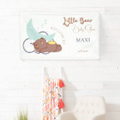 Banderoles Dreamy Little Bear Cloud Baby shower Bienvenue (En situation)