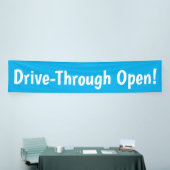 Banderoles Drive-Through Open ! Bandeau publicitaire (Salon professionnel)