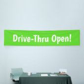 Banderoles Drive-Thru Open ! Bandeau publicitaire (Salon professionnel)