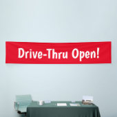 Banderoles Drive-Thru Open ! Bandeau publicitaire (Salon professionnel)