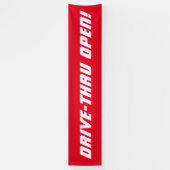 Banderoles Drive-Thru OUVERT ! Bandeau du restaurant (Vertical)