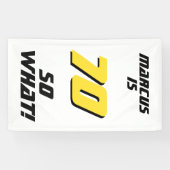 Banderoles Drôle 70 alors que Citer 70e Anniversaire fête (Horizontal)