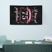 Banderoles Drôle 75e anniversaire 'Perfection' (Salon professionnel)