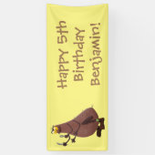 Banderoles Drôle affamé pulette affamée dessin animé (Vertical)