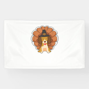 Banderoles Drôle Beagle Turquie Drôle Thanksgiving Chien Tee