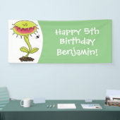 Banderoles Drôle carnivore Vénus piège à mouches plante dessi (Salon professionnel)