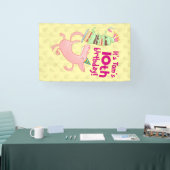 Banderoles Drôle Cochon Nom et âge Anniversaire Fête Gâteau C (Salon professionnel)