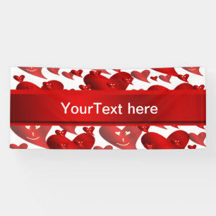 Banderoles drôle, coeur, coeur, rouge, amour, valentine, lust