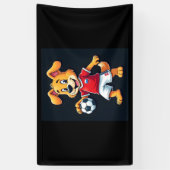 Banderoles Drôle Dabbing Chien Russie Soccer Jersey Russe Foo (Vertical)