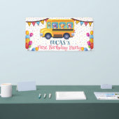 Banderoles Drôle dinosaure Retour à l'école Bus garçon Annive (Salon professionnel)