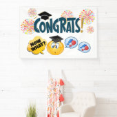 Banderoles DRÔLE Félicitations pour le diplôme (Insitu)