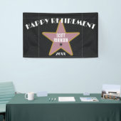 Banderoles Drôle Hollywood Sidewalk Star Retirement Party (Salon professionnel)