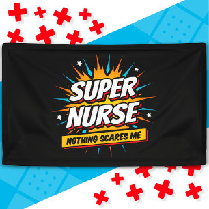 Banderoles Drôle mignon Sarcastique Superhero Infirmière Appr