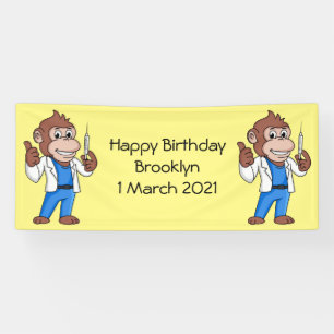 Banderoles Drôle orangoutan dessinateur docteur