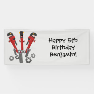 Banderoles Drôle outil monstre de clé humour dessin animé