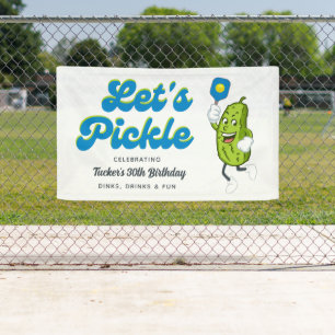 Banderoles Drôle Pickleball Jouer Pickleball Anniversaire