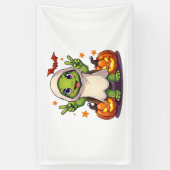 Banderoles Drôle Turtle Ghost Citrouille Boo Halloween Kids M (Vertical)