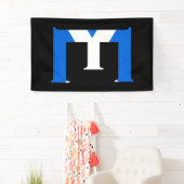 Banderoles E Monogramme superposé sur le drapeau écossais (v) (En situation)