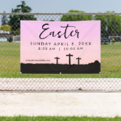 Banderoles Easter Church Service Banner for Outdoor Use (Insitu)