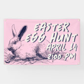 Banderoles Easter Egg Hunt Banner - Easter Bunny (Horizontal)