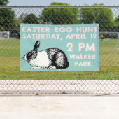 Banderoles Easter Egg Hunt Banner - Easter Bunny (En situation)