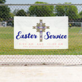 Banderoles Easter Service Church Banner (En situation)