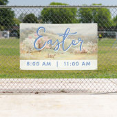 Banderoles Easter Service Church Banner (En situation)