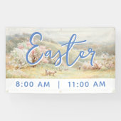 Banderoles Easter Service Church Banner (Horizontal)