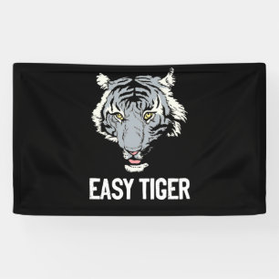 Banderoles Easy Tiger Trendy Animal Print Graphic Roar Tiger