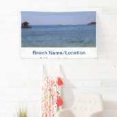 Banderoles eau océan plage photo ajouter nom texte place été (En situation)