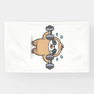 Banderoles Échec de la salle de sport de paresseux Chibi � Dr
