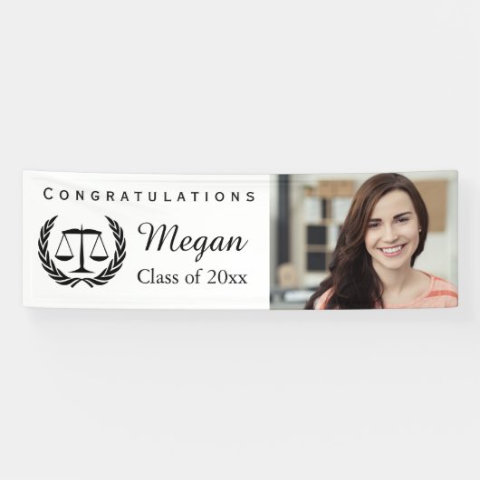 Banderoles Échelles d'obtention du diplôme d'école de droit (Horizontal)