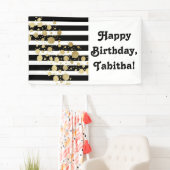 Banderoles Éclaboussure de peinture d'or de Faux sur les (En situation)