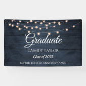 Banderoles Éclairage à cordes de bois rustique (Horizontal)