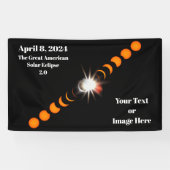 Banderoles Éclipse solaire totale 2024 (Horizontal)