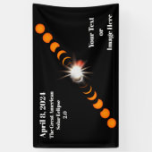 Banderoles Éclipse solaire totale 2024 (Vertical)
