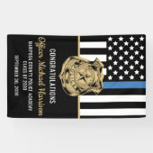 Banderoles École d'application de la loi des officiers de pol (Horizontal)