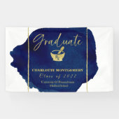 Banderoles Ecole de Pharmacie Abstraite Bleue (Horizontal)